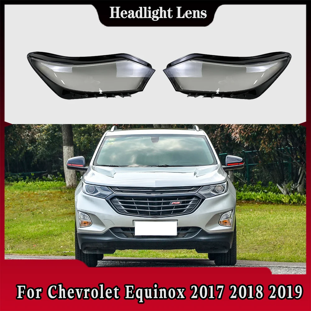 

For Chevrolet Equinox 2017 2018 2019 Car Front Headlight Cover Auto Headlamp Lampshade Lampcover Head Lamp light Lens Shell