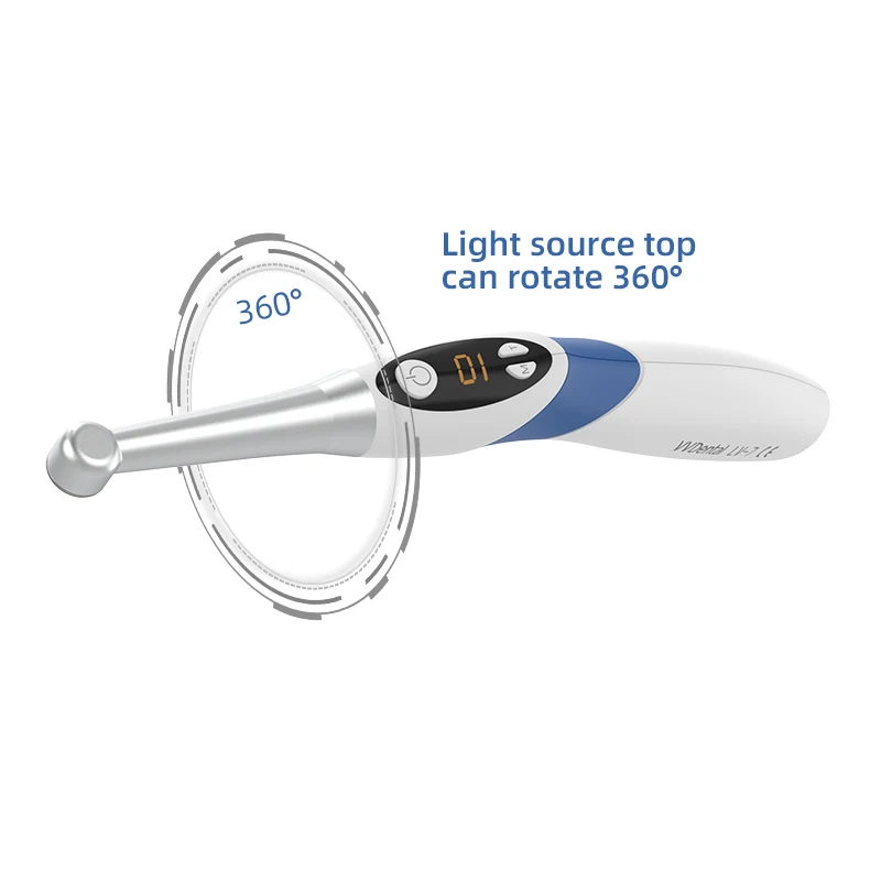 VV Dental 1s LED Curing Lamp Curable Resin Material 2500 mw/cm LED Curing Light Dental Orthodontics Dentistry Equipment