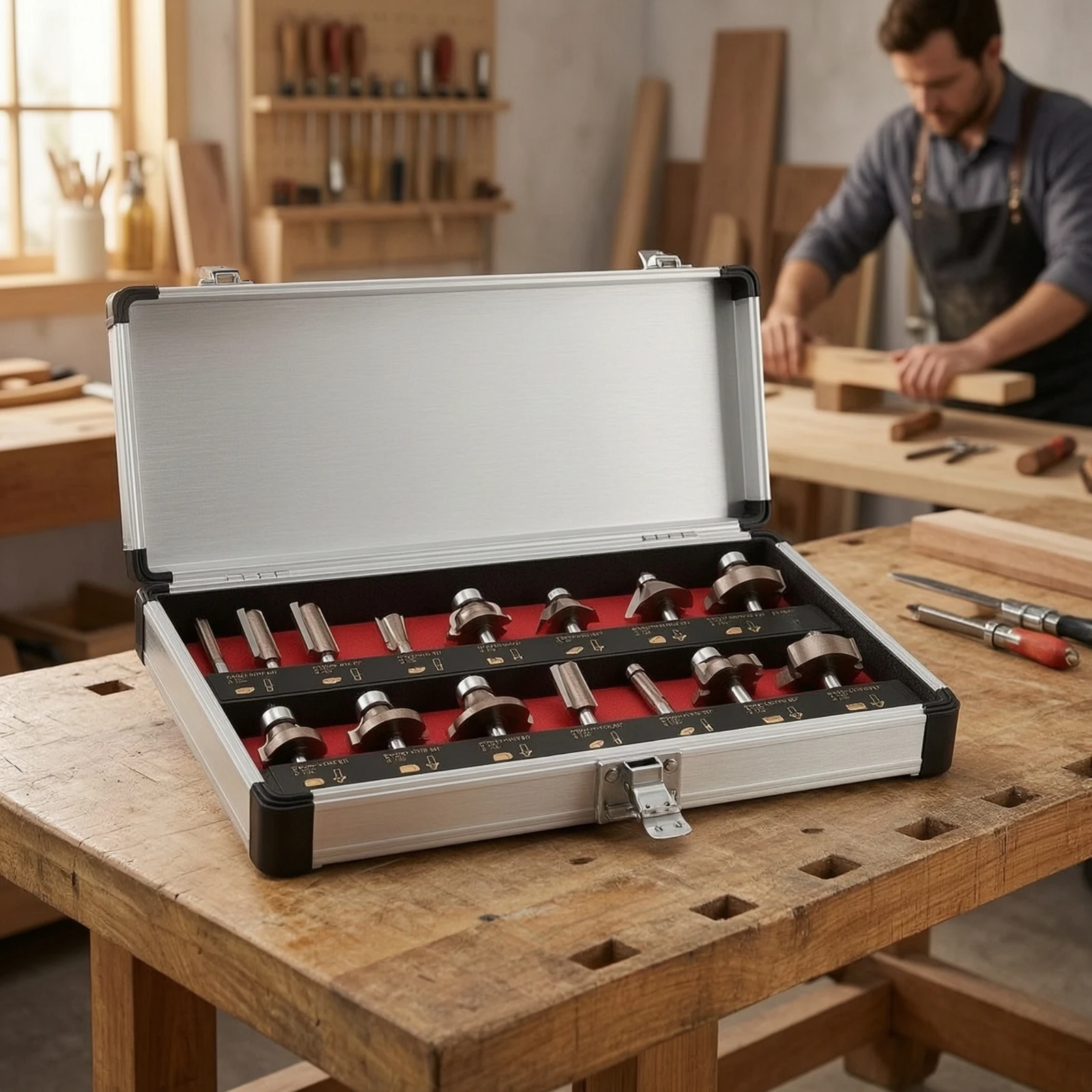 15-pieces-router-bit-set-with-aluminum-case-versatile-router-bit-set-tool-long-lasting-organized-for-woodworkers-workshop