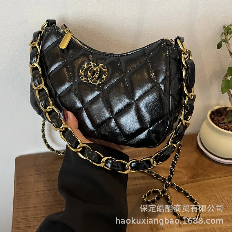 

Practical Women's Messenger Bag, Leather Crossbody Bag For Travel, Ladies Shoulder Handbag Luxury Style