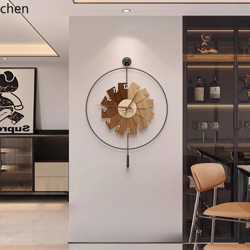 

YXY Modern Minimalist Clock Restaurant High-end Art Living Room Home Silent Wall Clock