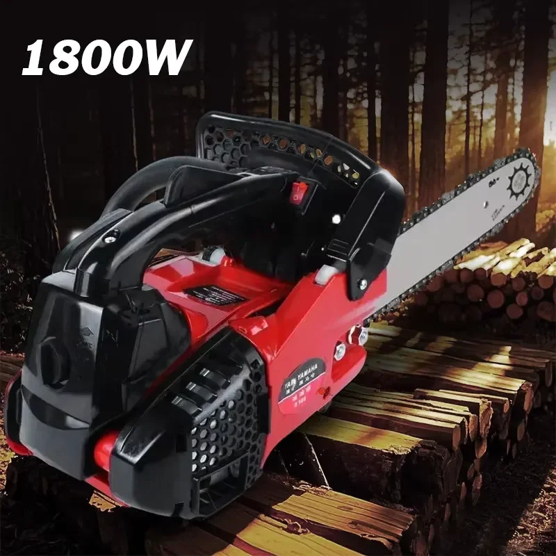 1800W 25CC Gas-powered Chainsaw Wood Cutting Chainsaw Portable Single-Handheld Logging Mini Saw for Wood Cutting Outdoor