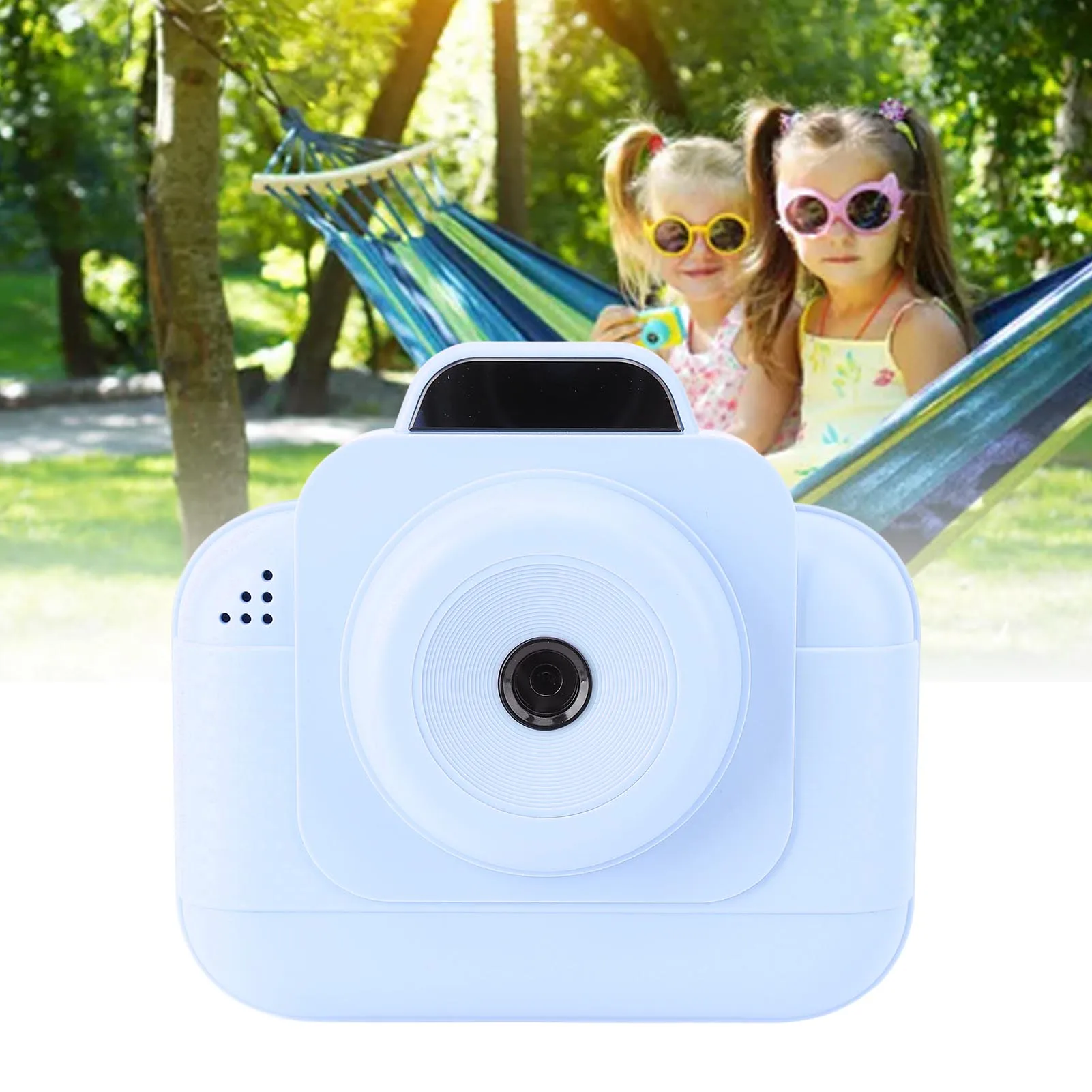 

Instant Print Camera Thermal Printing 1080P 1300mAh Battery Time Lapse Print Camera Multiple Filters Portable for Students