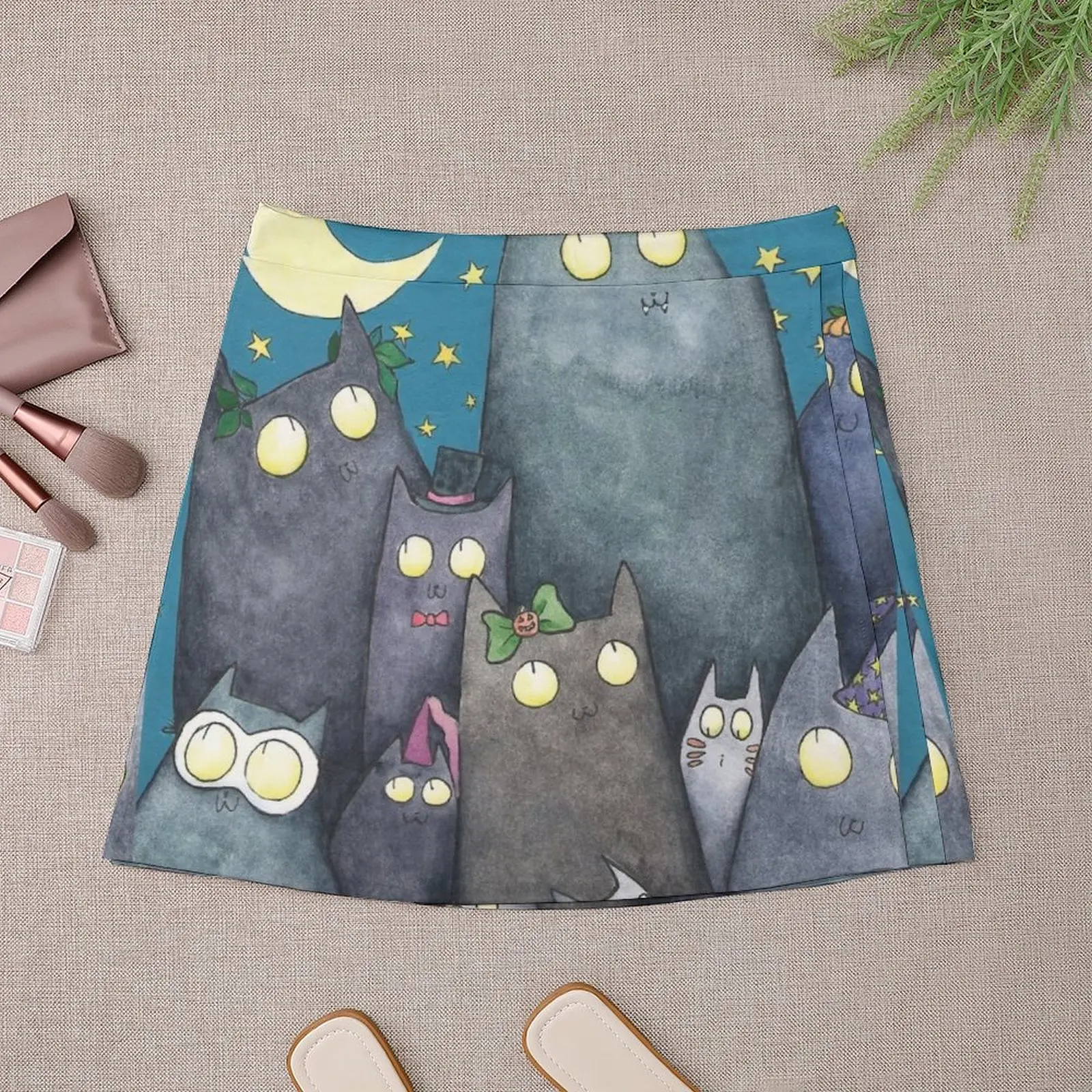 Lots of Cats Mini Skirt women clothes korean summer clothes summer dresses for women 2025 Mini Skirt