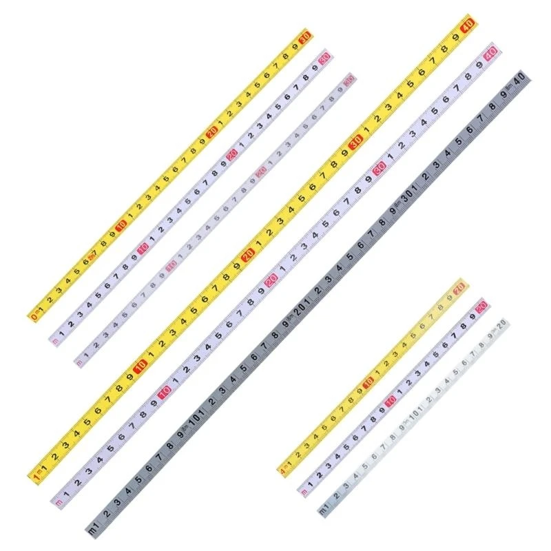 Клейская измеренная лента шириной 10 мм шириной 20 см. Крайна высокой липкости для точных измерений в школе и проектах DIY