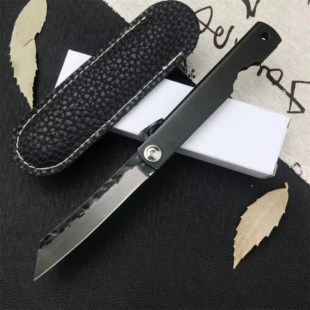 High Hardness Folding Knife 5Cr13Mov Forge Blade Aluminum Alloy Handle Outdoor EDC Pocket Knife Survival Camping Hiking Tool