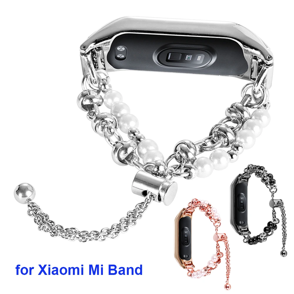 Metal Smart Accessories Wristband for Mi Band 8 7 6 5 4 Miband Bracelet for Xiaomi Smartwatch Watchband Women Luxury Strap Bands