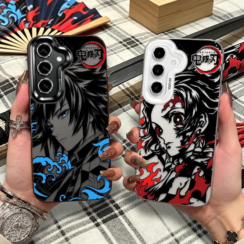 Giyuu Tanjiro Pattern Case for Samsung Galaxy A26 A36 A56 A25 A35 A55 A34 A54 A13 A33 A53 5G A06 A16 A15 A14 A23 A52 A52S A31
