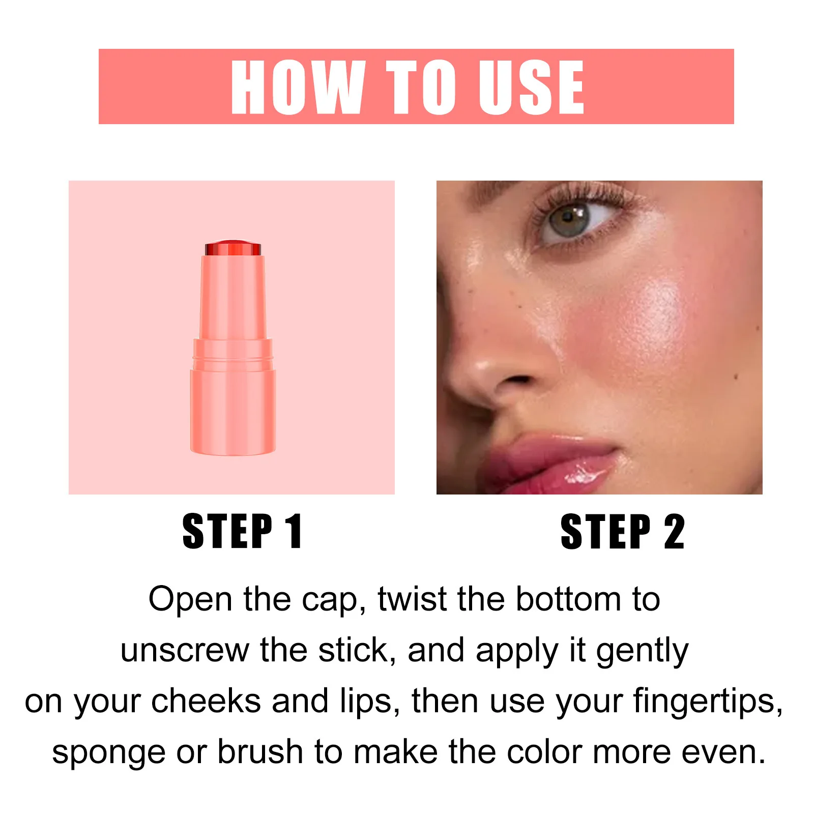 Jelly Tint Facial Blusher Moisturizing Brightening Shiny Lasting Matte Rouge Cheek Contour Eyeshadow Lipstick Balm Beauty Makeup