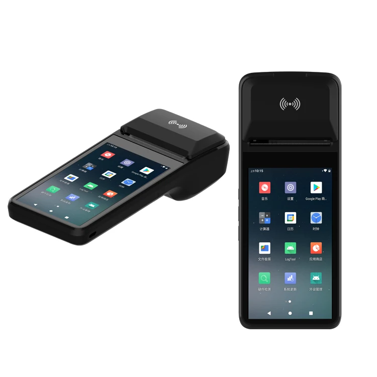 Terminal de système de point de vente Android portable avec écran tactile 4G Smartphone Mobile Bluetooth NFC Cloud Qualcomm IPS CPU
