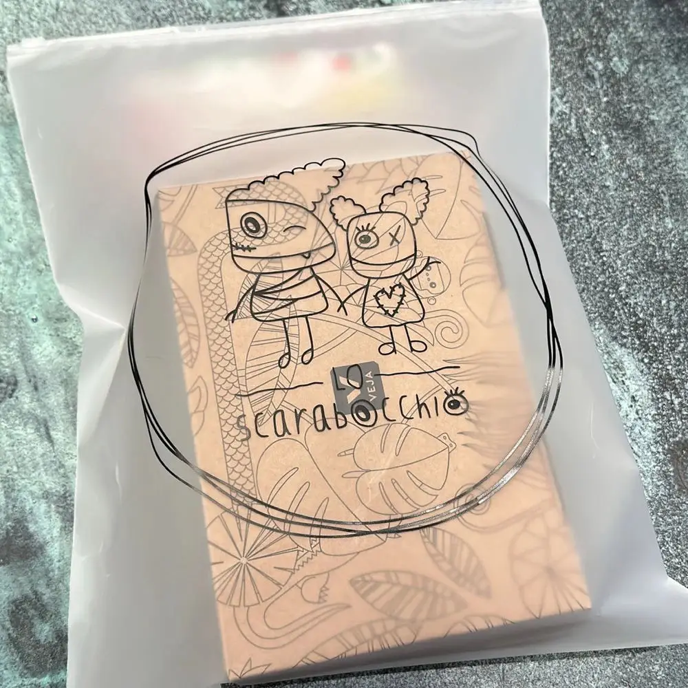 50 Stück matte transparente Reißverschlusstaschen für Hemdenverpackungen, Firmenproduktversandtaschen, mit individuellem Logodruck. – Detail 12