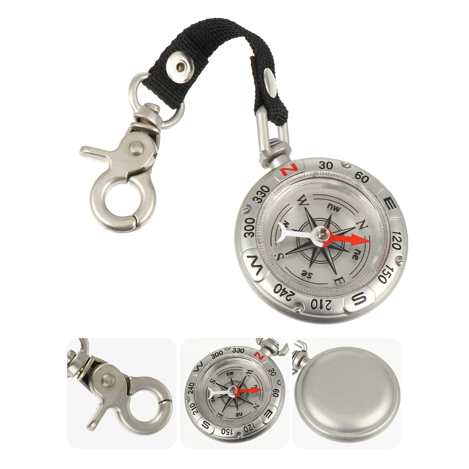 

Compass Keychain Wrist Tag Camping Hiking Survival Nautical Pendant Mini