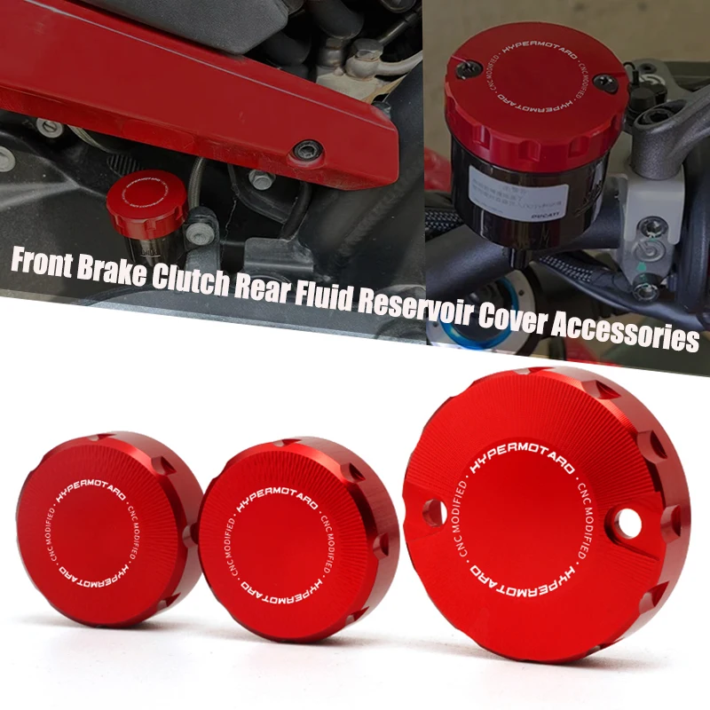 

Moto For Ducati Hypermotard 950 950SP 1100 Monster 1200/S/R/EVO Front Brake Clutch Rear Brake Fluid Reservoir Cover Accessories