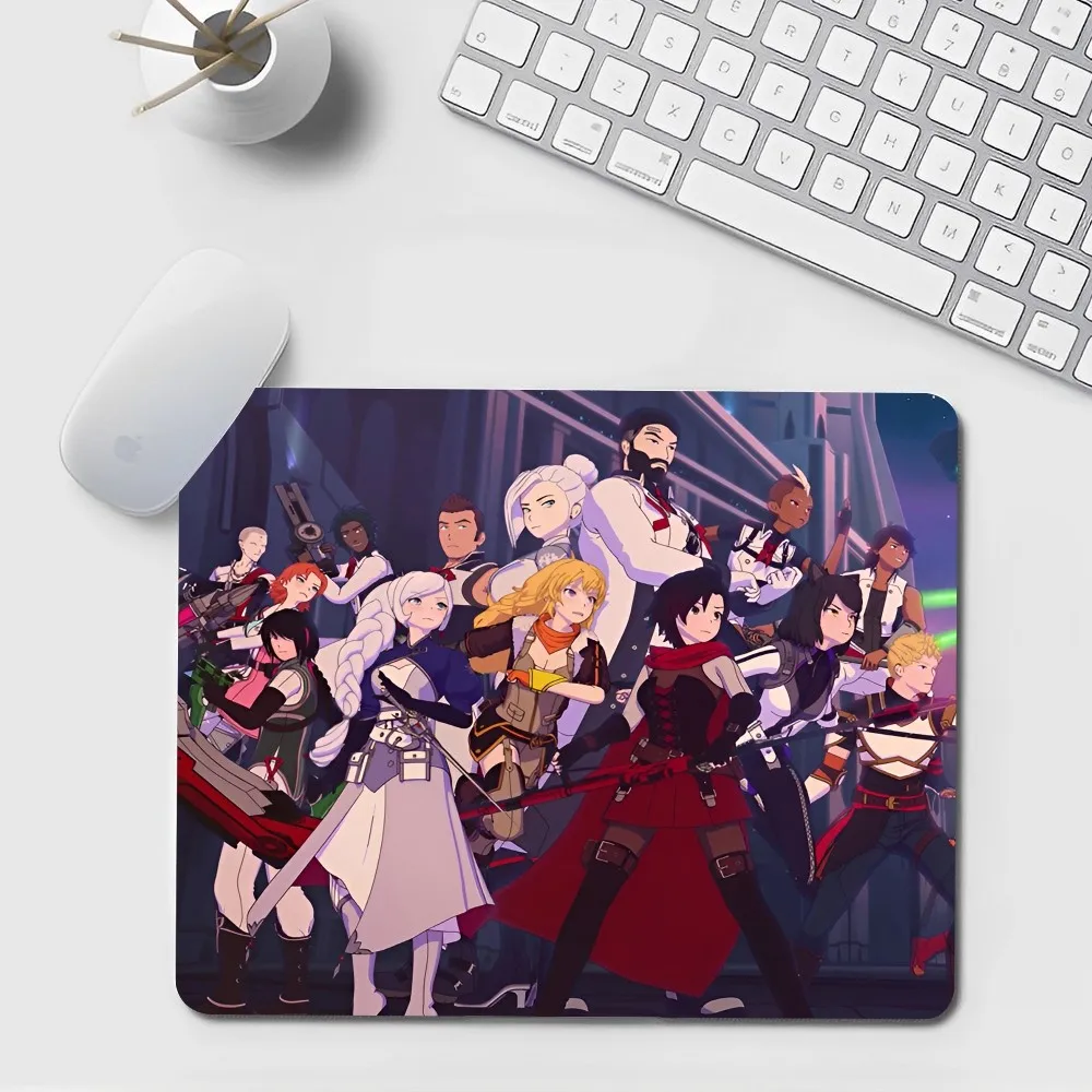 RubyRose RWBY AnimeRubber Small Thickened Mouse Pad Gaming Keyboard Table Mat Office Supplies Room Decor for Teen Girls Bedroom