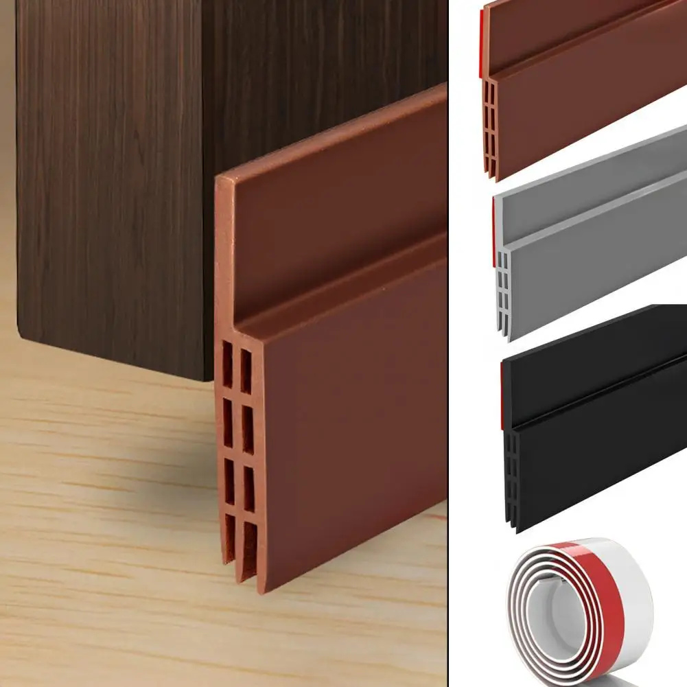 

100*5 см уплотнительная лента для нижней части двери, самоклеящаяся влагостойкая лента для предотвращения блокировки насекомых, блокирующая звук солнечного света, дверная полоса