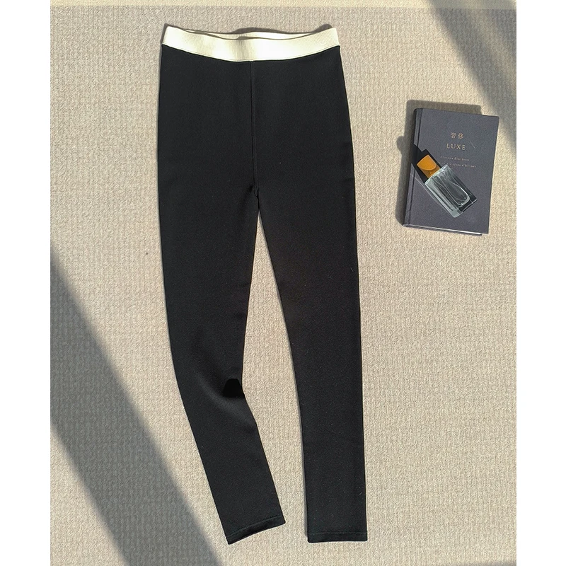 

Утепленные хлопковые леггинсы с высокой талией Phil Dan: теплые, облегающие, длинные брюки для женщин, зимняя модная базовая одежда