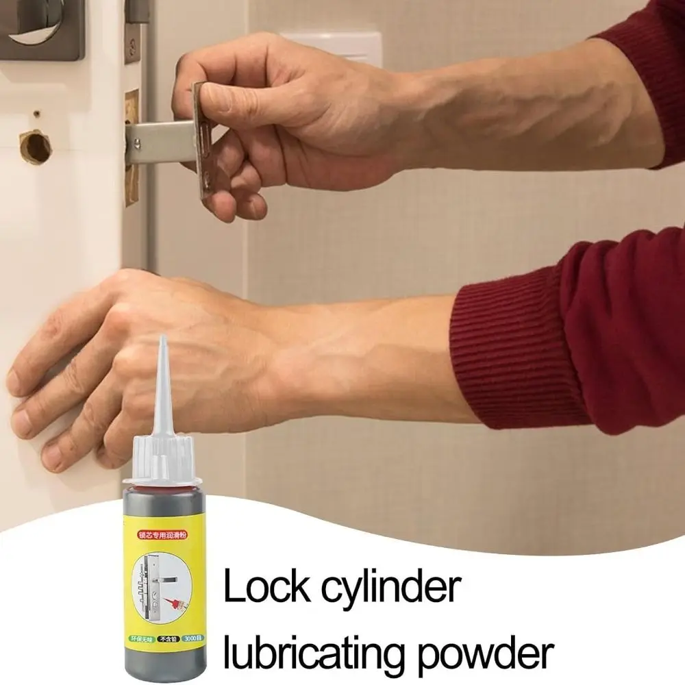 Lock Cylinder Lock Cylinder Lubricating Powder Easy to Use Long-Lasting Hinges Lock Cylinder Powder Graphite Powder