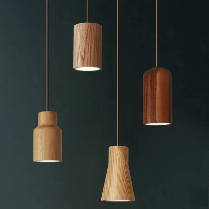 

CX246FQ Nordic Pendant Matchstick Pendant Lamp Wooden Light Creative Pendant Lamp Bar Saloon Restaurant Home Solid Wood Lamp