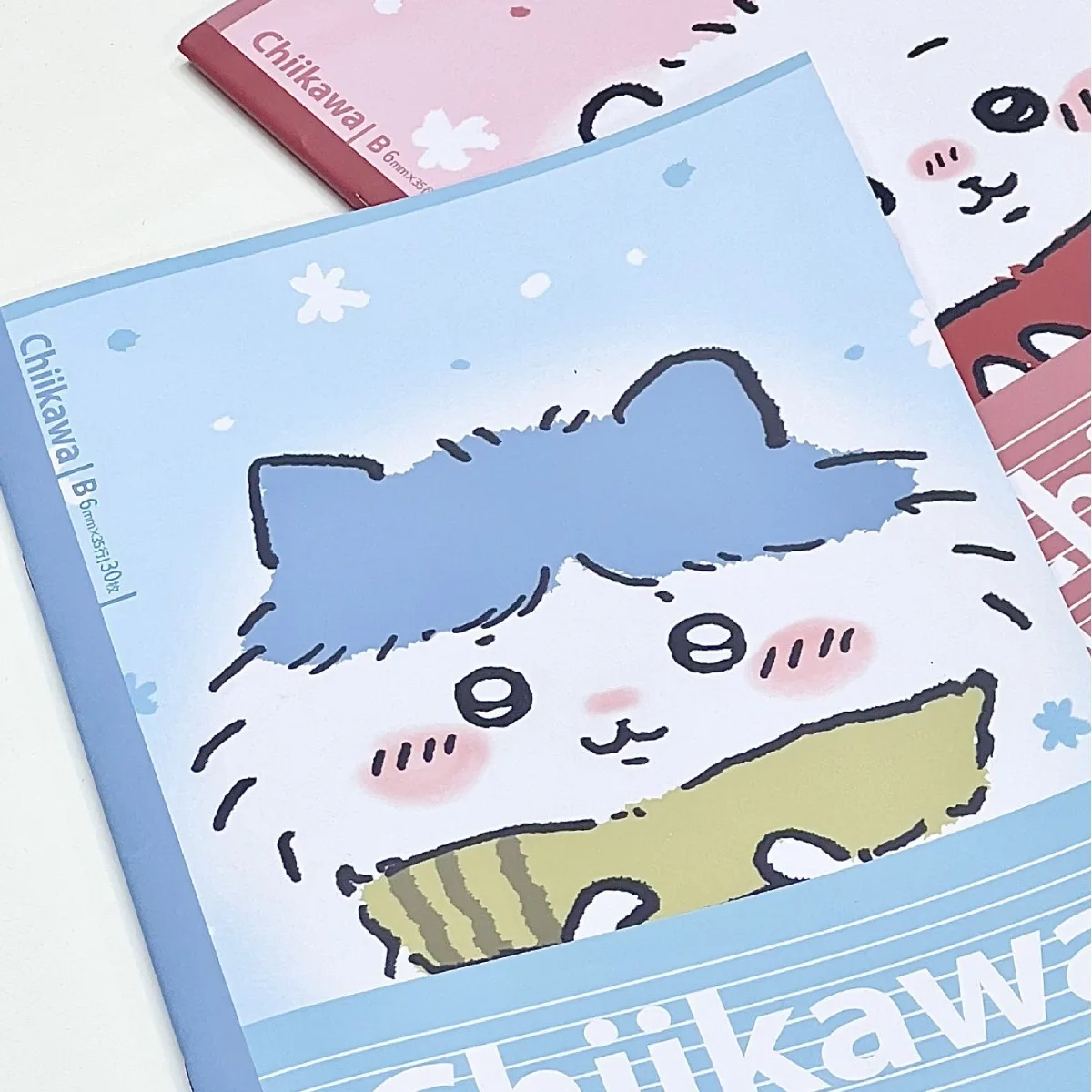 Chiikawa Cute B5 Hard Cover Notebook 30 Sheets Cartoon Usagi Hachiware Momonga Notepad for School Diary Writing and Studying
