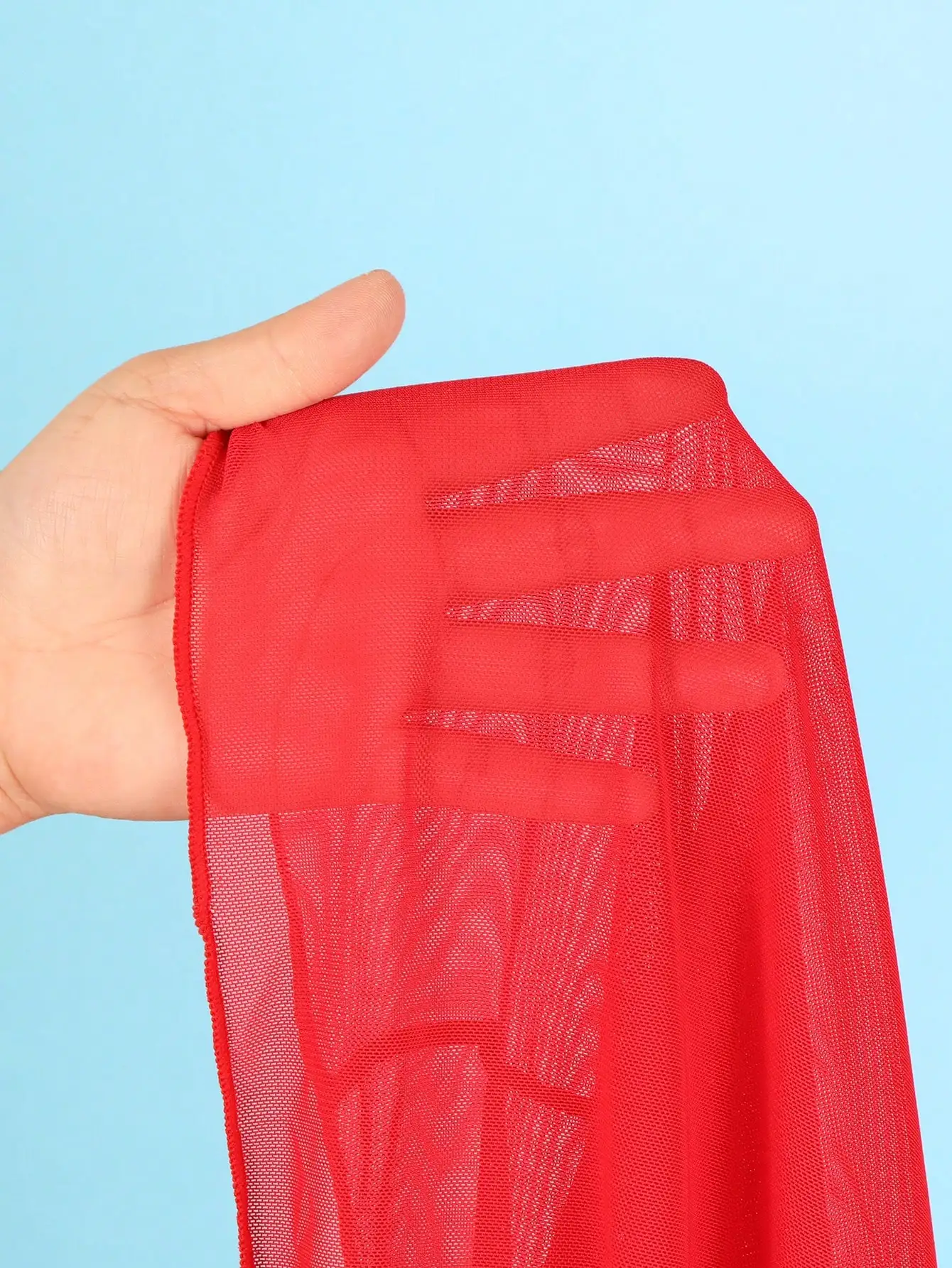 

Комплект из 3 предметов: красный цветочный бикини с прозрачной сетчатой накидкой для пляжа и бассейна, летняя одежда