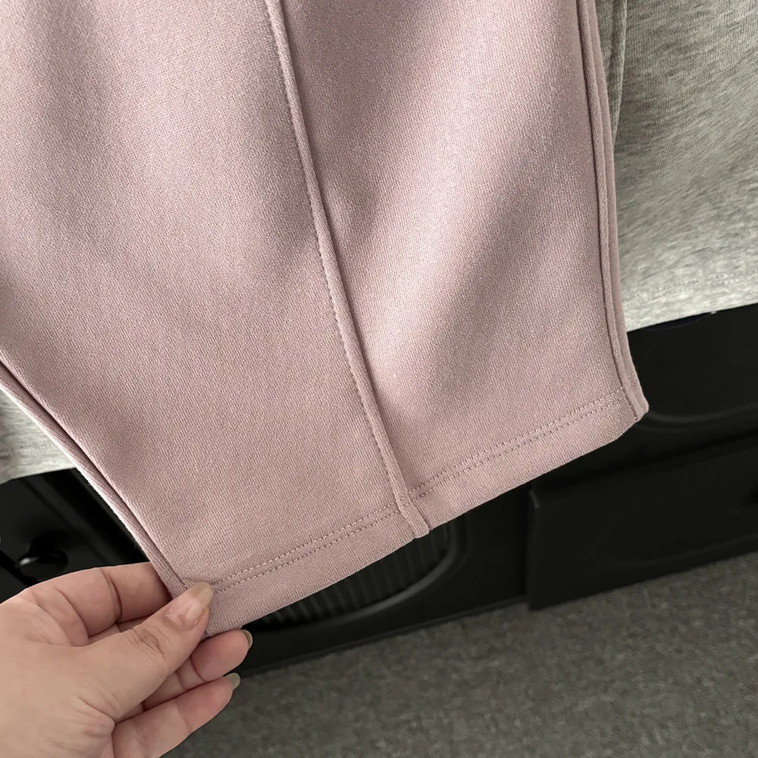 2-10 Jahre Frühling Lässige Kinder-Jogginghose Mädchen Kontrastfarbe Elastischer Bund Locker Sitzende Hose Weiche Kinder-Jungenhose – Detail 9