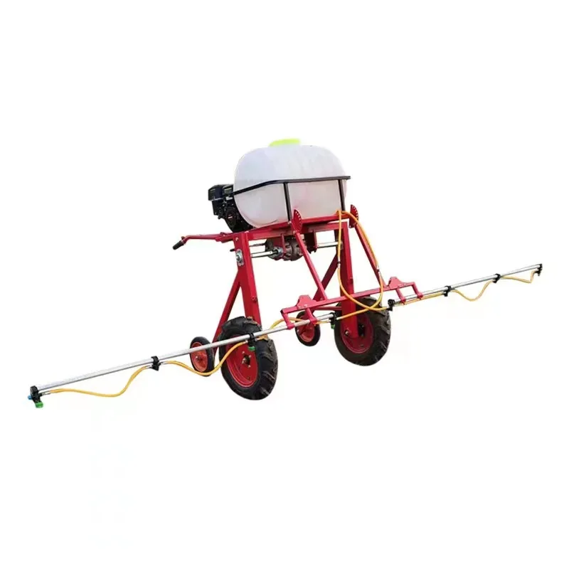 Hand-push Pesticide Jet Aircraft Spray bar Type Large Area Sprayer Four-wheeled Rice and Wheat  Pesticide Sprayer