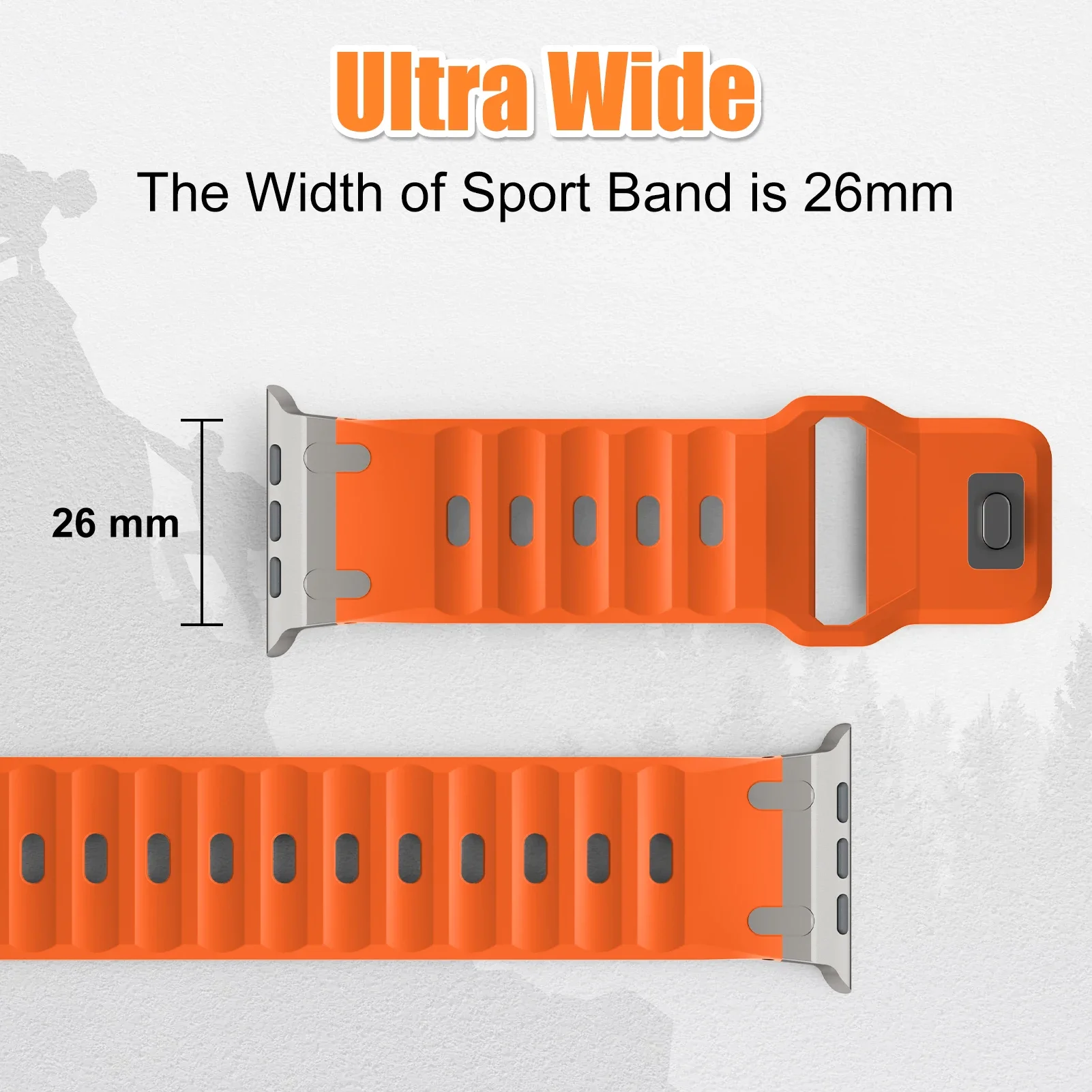 Sport Silicone Strap for Apple watch ultra 2 band 49mm Stainless Steel correa bracelet iwatch Series 9 8 7 SE 10 45mm 44mm 46mm