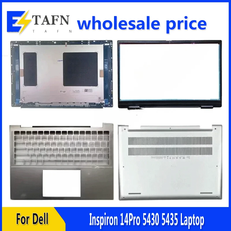 

New For Dell Inspiron 14Pro 5430 5435 Laptop LCD Back Cover Front Bezel Upper Palmrest Bottom Base Case Keyboard Hinges