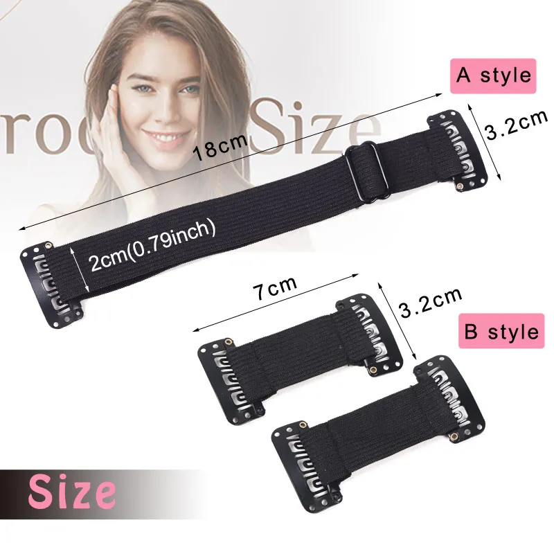 Facelift Stretching Gürtel Kopf Bands mit Clips Wiederverwendbare Gesichts Lifting Bands Stretch Out Strap Einstellbare Elastische Band für Haar