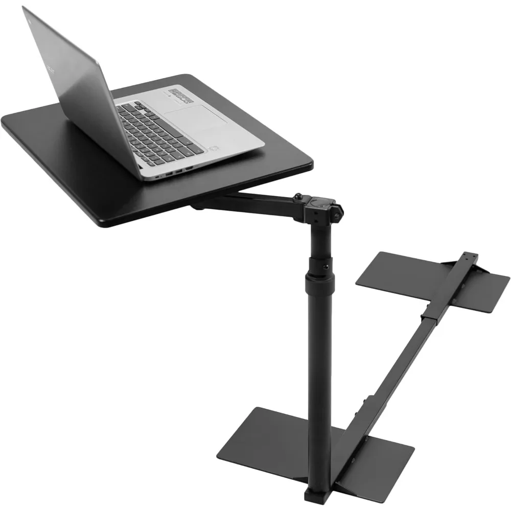 

20 inch Over Couch Swivel Table, Laptop Desk for Remote Work, Portable Recliner Workstation with Height Adjustable Swing Ar