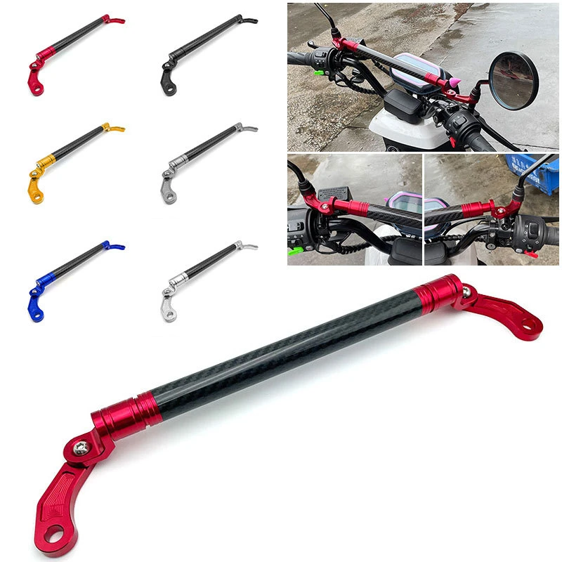 For HONDA PCX150 PCX160 PCX 125 ADV 150 XADV750 Motorcycle Carbon Fiber Adjustable Multifunction Crossbar Handlebar Balance Bar