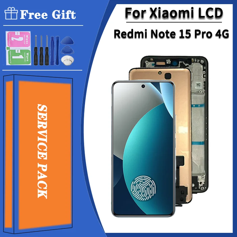 display-lcd-amoled-da-677-pollici-per-xiaomi-redmi-note-15-pro-4g-schermo-touch-digitizer-per-redmi-note-15-pro-4g-25100ra69g