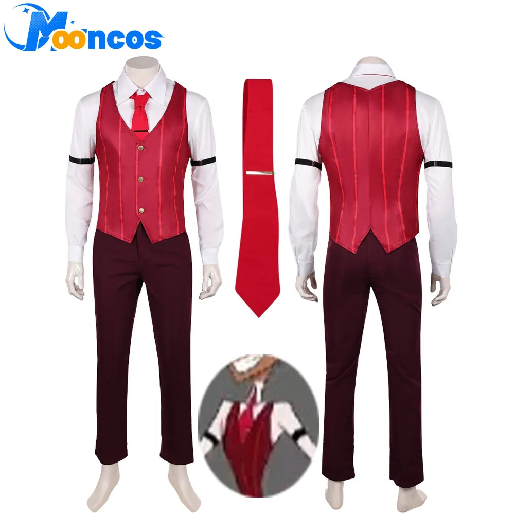 

Маскировка Хазбин Аластор Косплей Костюм Рубашка Топ Брюки Галстук для Взрослых Мужчин Фэнтези Одежда для ролевых игр alloween Карнавальный костюм для вечеринки