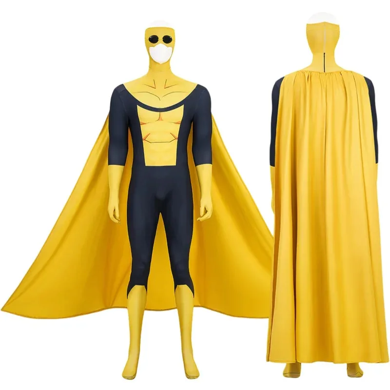 

Halloween Sinister Mark Cosplay Costume Game Invincible Mark Zentaisuit Adult Man 3D Printed Jumpsuit Cloak Full Set Custom Made