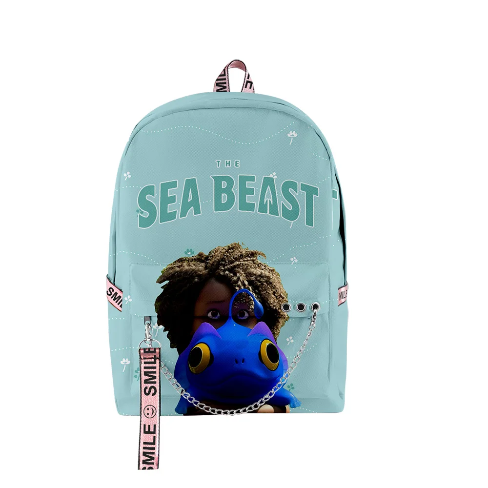 Classic Youthful School Bags Unisex the sea beast Travel Bags 3D Print Oxford Waterproof Notebook Shoulder Backpacks