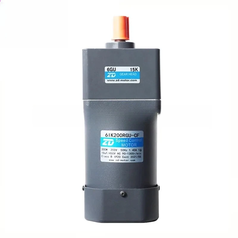 ZD 220V 200W AC Speed Regulating Motor 6IK200RGU-CF+6GU3K 6IK200RGU-CF+6GU15K 6IK200RGU-CF+6GU18K 6IK200RGU-CF+6GU30K