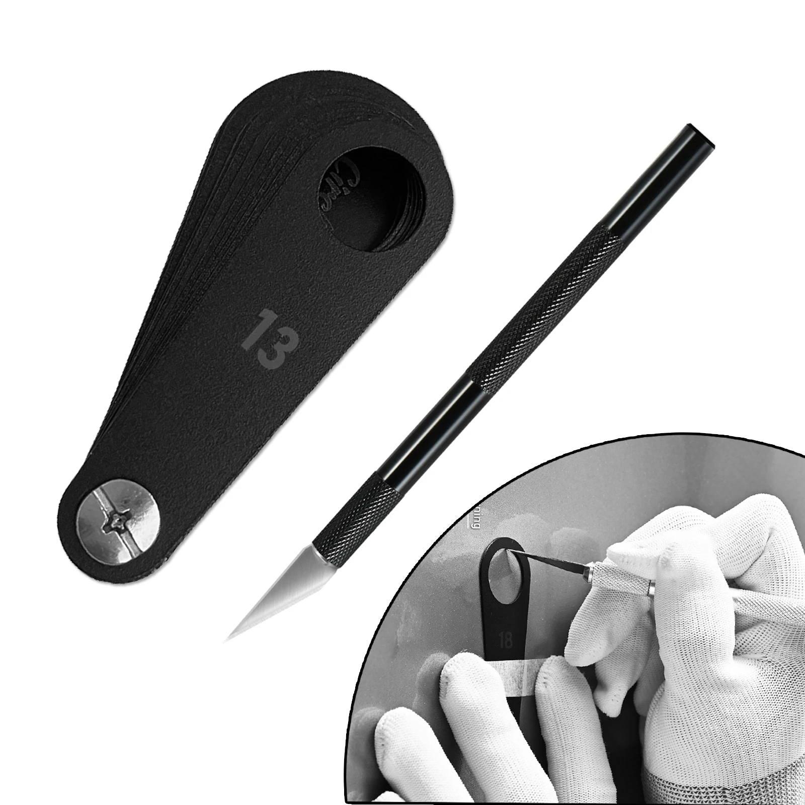 EHDIS Car Radar Round Cutting Template 13~25mm Reversing Detector Parking Sensor Wrap Film Tint PPF Precision Cut Out Aid Tool