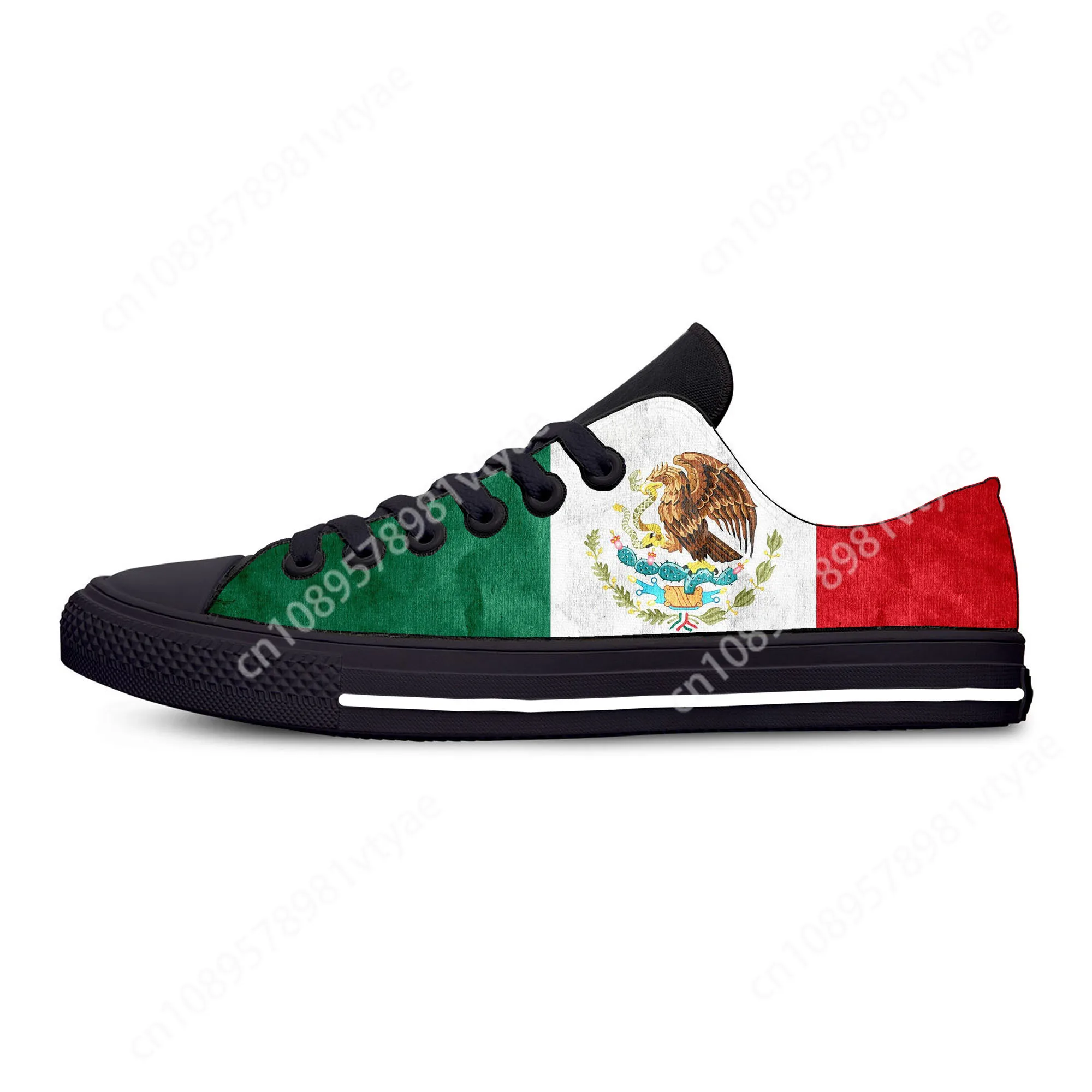 Hot Mexico Mexican Flag Patriotic Cool Fashion Cool Casual Shoes Lightweight Breathable Men Women Sneakers Low Top Board Shoes