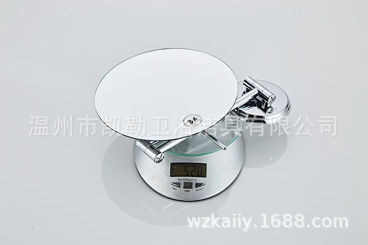 Hxl bathroom single-sided all-copper beauty magnifying mirror - 3x magnification, foldable & extendable view 5