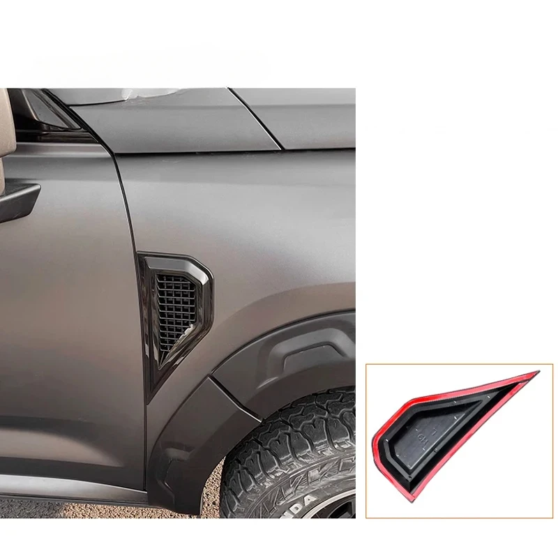 

Для Haval H9 2nd MKII 2024 2025 наклейки на переднее боковое крыло автомобиля, декоративная модифицированная пластина из АБС-пластика, аксессуары для стайлинга на стойке