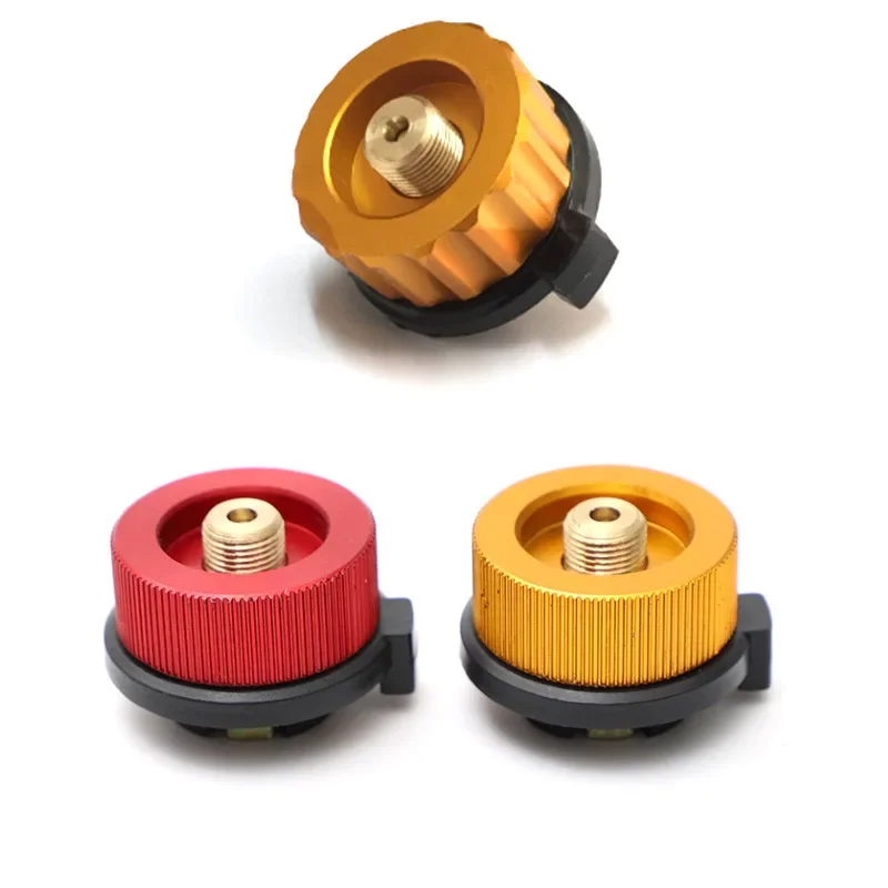 في الهواء الطلق موقد للتخييم خزان الغاز محول موقد غاز حديدي تحويل رئيس نزهة موقد البروبان عبوة محول محول لوازم التخييم #1