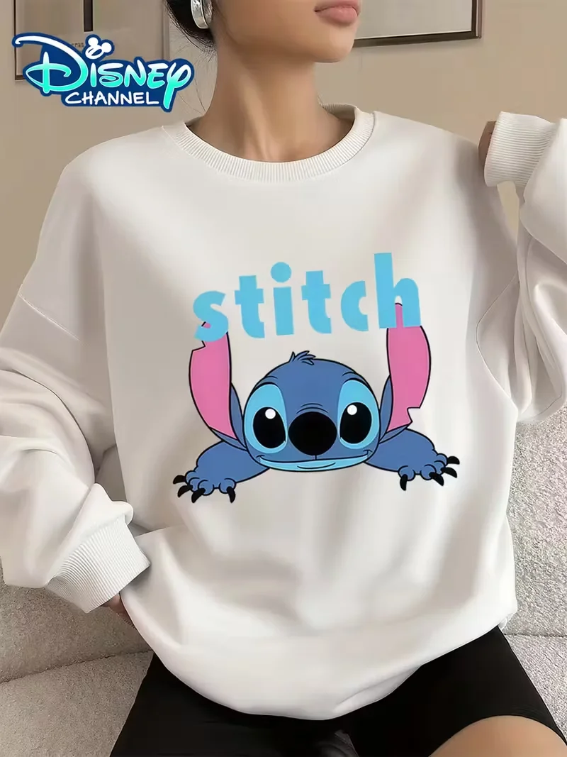 ديزني غرزة مع "ريلاكس" عيد الميلاد البلوز المرأة الرجال سترات قطنية عالية الجودة البلوز الخريف الشتاء الصوف المتضخم س الرقبة معاطف