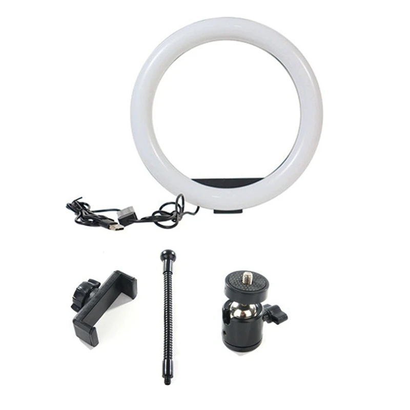 10-inch dimbaar ringlicht LED-ring Koud en warm Selfie Foto Live-uitzending Invullicht voor video Live-uitzending