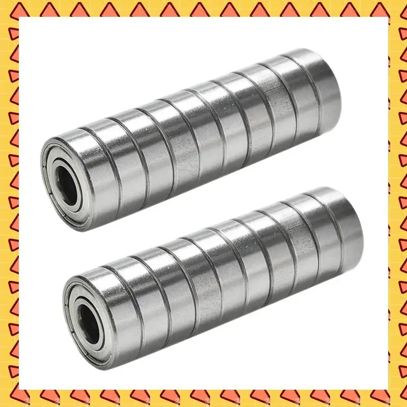 A008 50Pcs 608 ZZ Ball Bearings, 608Zz Metal Double Shielded Miniature Deep Groove Skateboard Ball Bearings(8Mm X 22Mm X 7Mm)