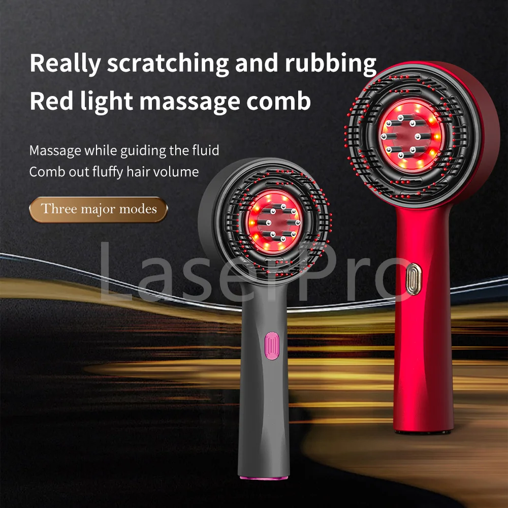 

Handheld Electric Hair Scalp Massager Scalp Vibration Massage Brush Red Light Therapy Hair Follicle Comb Anti Hair Loss Devices