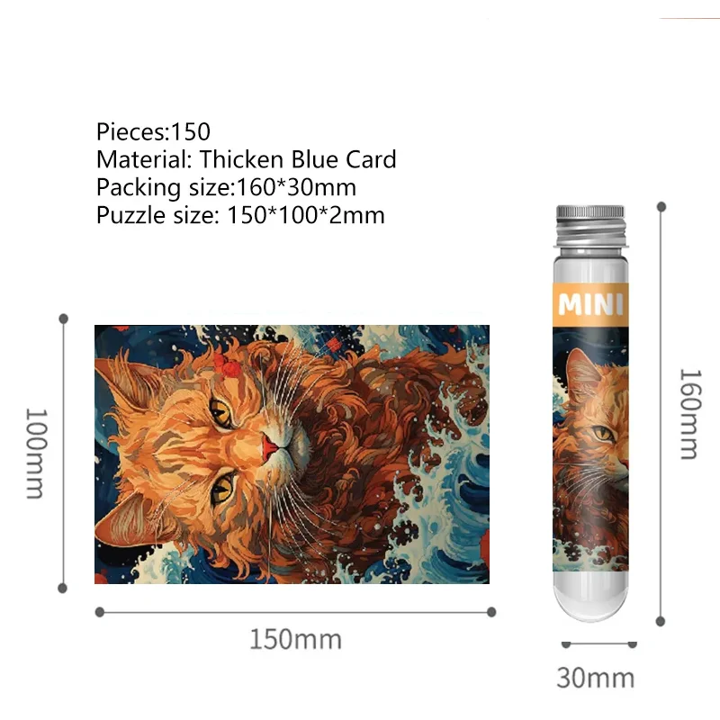 150 sztuk Mini probówka puzzle dla dorosłych zabawka dekompresyjna lodówka gra logiczna dekoracja rodzinna zabawki edukacyjne