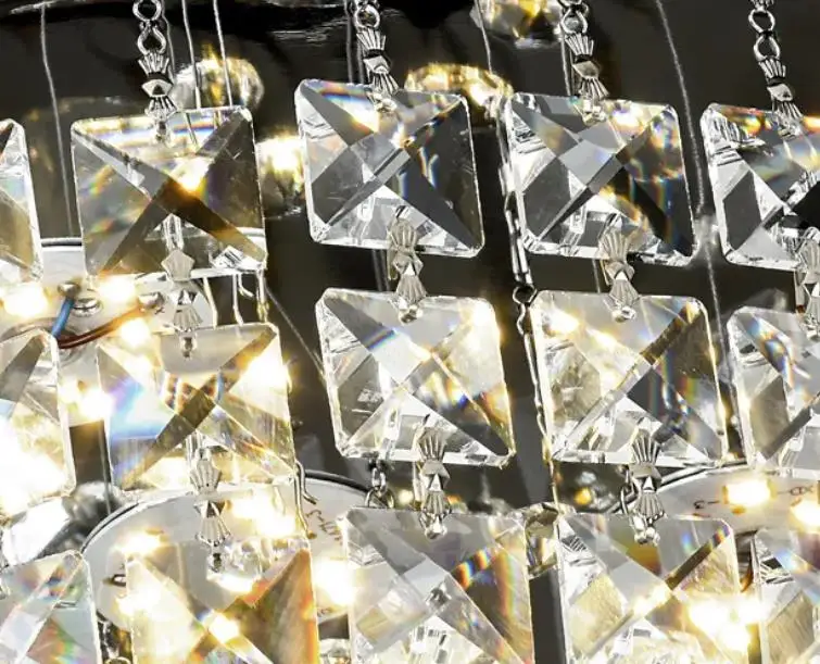 

Modern Simple LED crystal living room corridor entrance balcony hotel chandelier spiral ladder small ceiling light