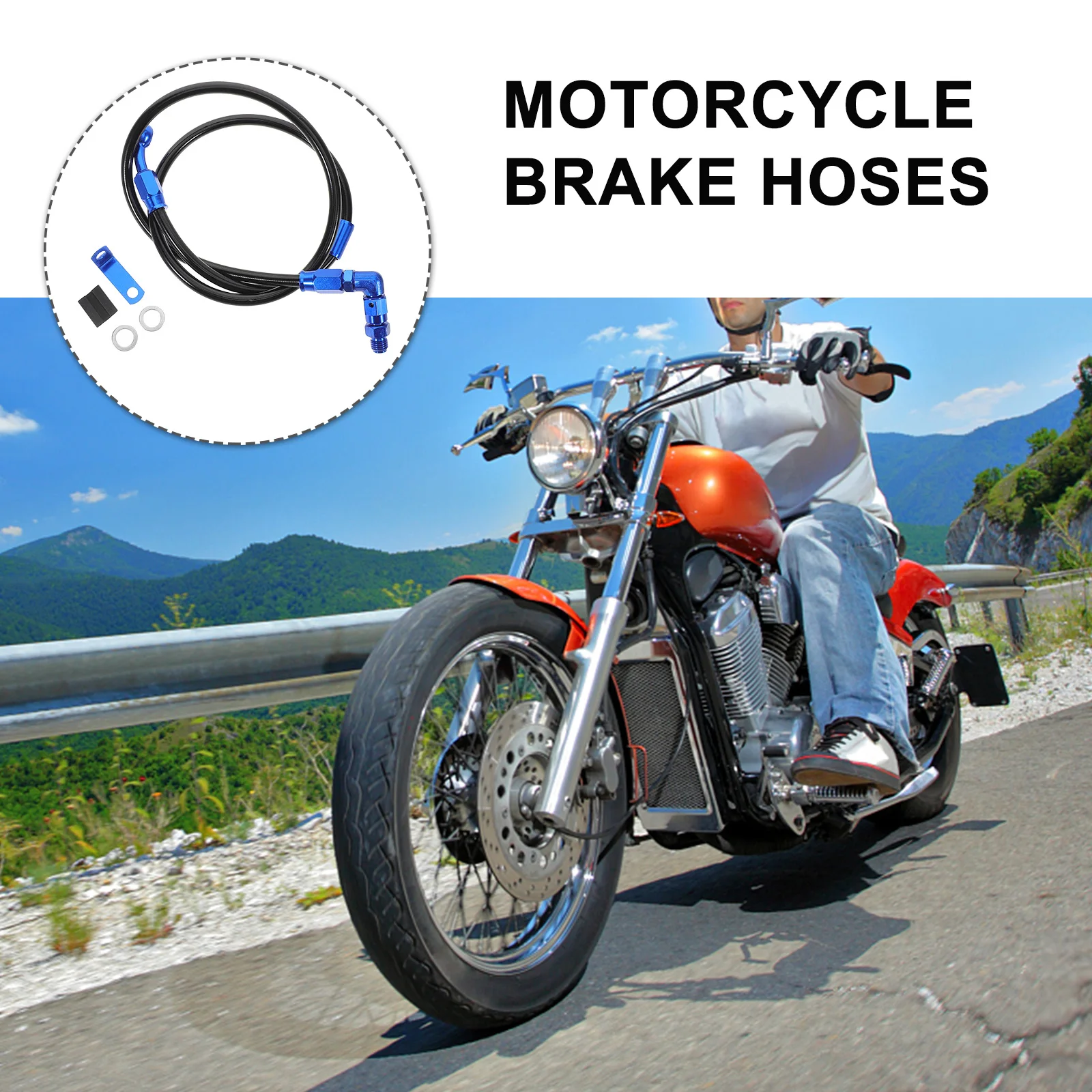 

High-Performance Motorcycle Hose Flexible Oil Line Durable Replacement Tube Scooter Brake Line Hose Motorbike Parts Brake Tube