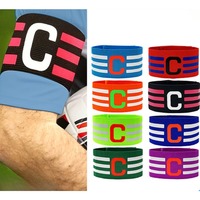 Captain Armband Team Leader Match Elastic Sleeve Badge Professional Adjustable Football Armband School Reward for Kids Adult