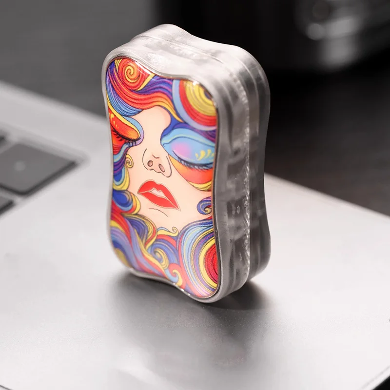 Arc-en-ciel fille illimité poussant curseur EDC Fidget jouets Anti-Stress tdah outil haptique curseur Fidget Spinner jouets cadeaux